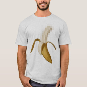 T-shirt Banane épluchée censurée sale
