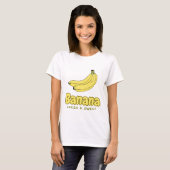 T-shirt Banane fraîche et douce Banane fruits (Devant entier)