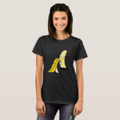 T-shirt Banane jaune censurée Fruits d'impression (Devant entier)