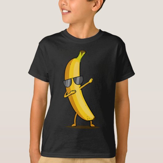 T-shirt Banane jaune Dabbing - Dab Funky Dancing Fruit (Devant)