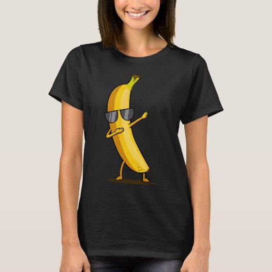 T-shirt Banane jaune Dabbing - Dab Funky Dancing Fruit (Devant)