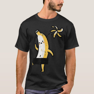 T-shirt Banane Jeter Éplucher Drôle Mème Fruit Hommes Femm