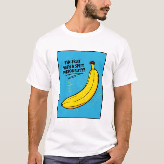 T-shirt Banane : Le fruit avec une personnalité divisée !