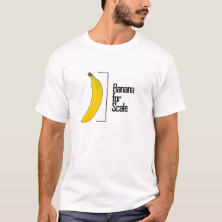 T-shirt Banane pour l'échelle