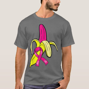 T-shirt Banane rose Ribbon Lazy Costume Halloween Breast C