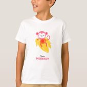 T-shirt banane singe (Devant)