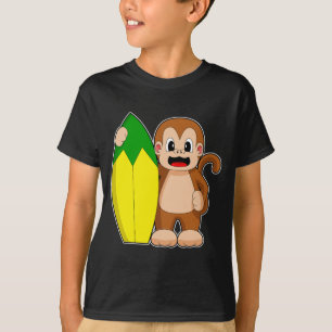 T-shirt Banane singe surf
