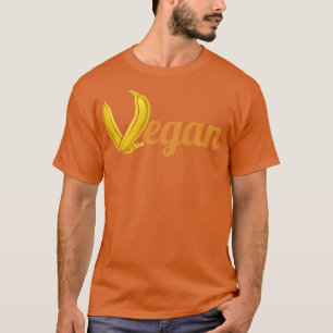 T-shirt Bananes Formant La Lettre V De Végétan