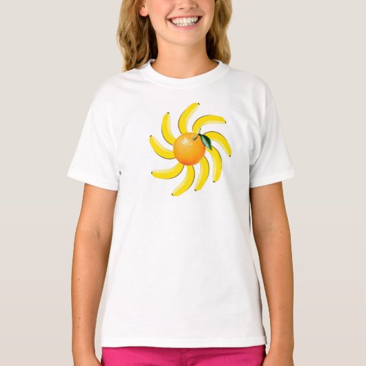 T-shirt Bananes orange (Devant)