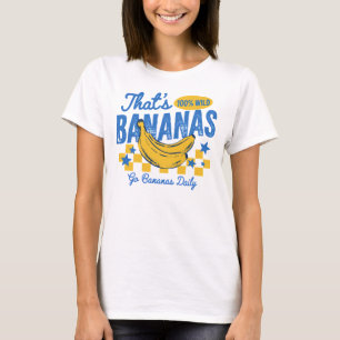 T-shirt Bananes Rétro Citation Drôle