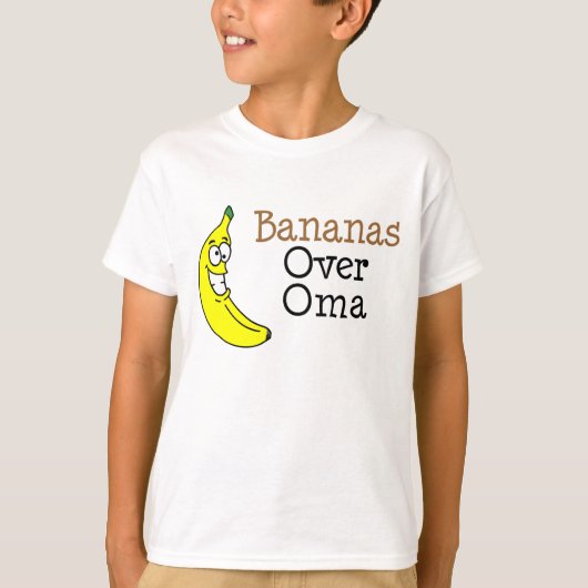 T-shirt Bananes sur Oma (Devant)