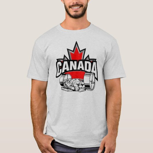 T-shirt Banc à presse 2 du Canada d'équipe (Devant)
