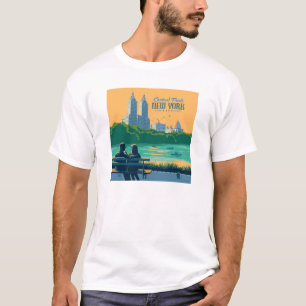T-shirt Banc de New York Central Park