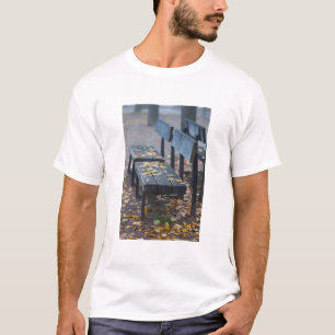 T-shirt Banc de parc brumeux matin, Allemagne