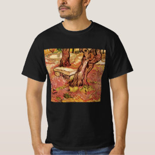 T-shirt Banc de pierre Van Gogh en Jardin, Hôpital St Paul