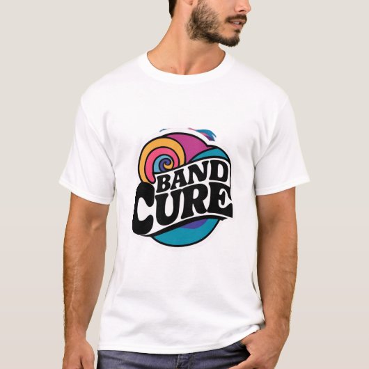 T-shirt Band Cure Sticker (Devant)