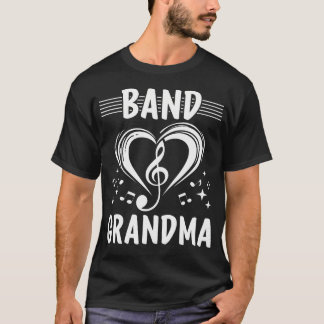 T-shirt Band Grandma Marching Band Grandmother Appreciatio