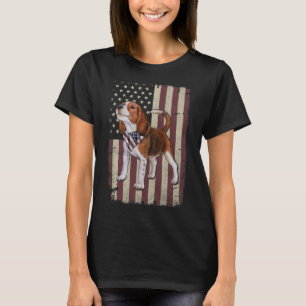 T-shirt Bandana Drapeau Américain Beagle Patriotique 4 Jui