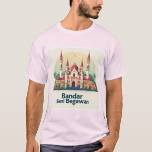 T-shirt Bandar Seri Begawan avec dômes rouges