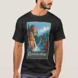 T-shirt Bandarban Bangladesh Travel Art Vintage<br><div class="desc">Conception de déplacement vectoriel rétro Bandarban. Bandarban,  une région montagneuse à couper le souffle au Bangladesh,  est connue pour ses paysages verdoyants,  ses collines et ses cascades sereines.</div>