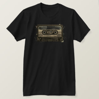 T-shirt Bande Cassette Compacte Ancienne Rétro Vintage