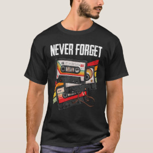 T-shirt Bande Cassette Vintage N'oubliez jamais la musique