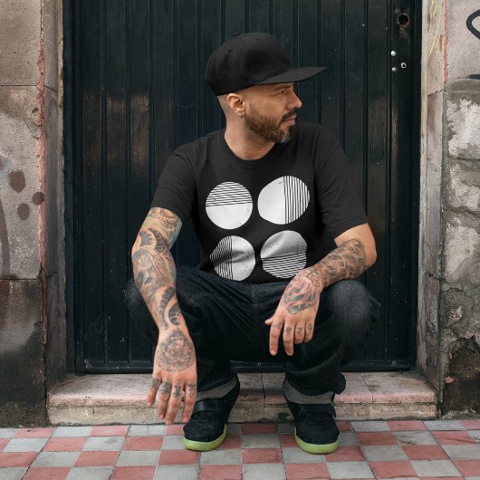 T-shirt Bande circulaire minimale