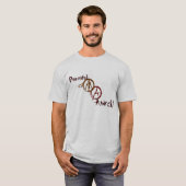 T-shirt Bande d'anarchie paisible Raglan (Devant entier)