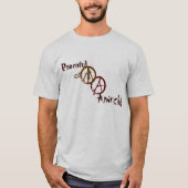 T-shirt Bande d'anarchie paisible Raglan (Devant)