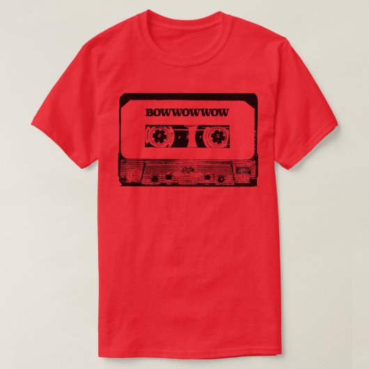 T-shirt Bande de cassette Bow Wow Wow Cassette (Design devant)