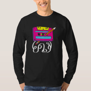 T-shirt Bande de cassette des années 80 I Love Les années