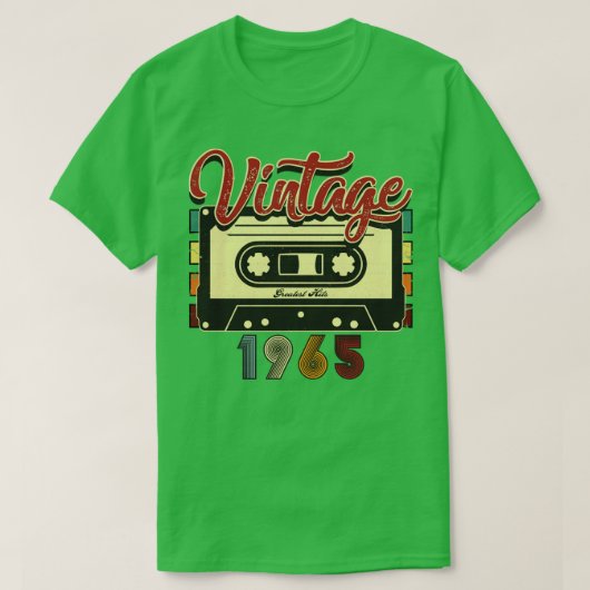 T-shirt Bande de cassette vintage 1965 (Design devant)