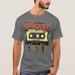 T-shirt Bande de cassette vintage 1971