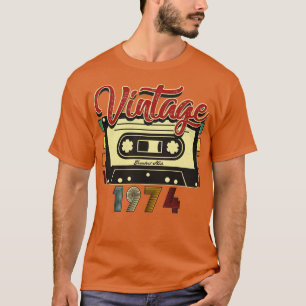 T-shirt Bande de cassette vintage 1974