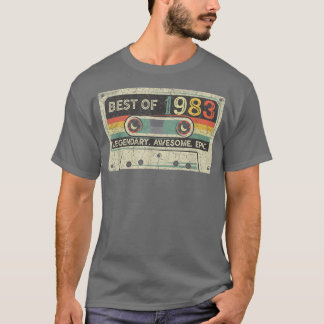 T-shirt Bande de cassette vintage 1983 Edition Limitée 39e