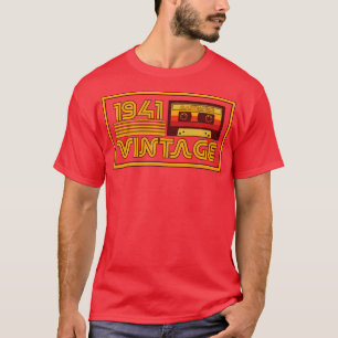 T-shirt Bande de cassette vintage Retro 1941