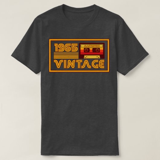 T-shirt Bande de cassette vintage Retro 1965 (Design devant)