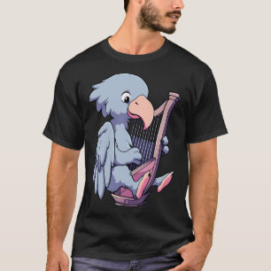 T-shirt Bande de chaussure mignonne jouant à la harpe
