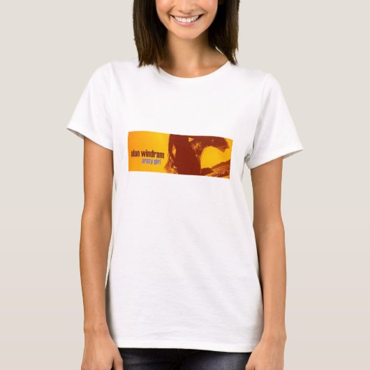 T-shirt bande de couverture de fille folle (Devant)