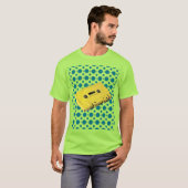 T-shirt Bande de la casquette jaune Pop Art (Devant entier)