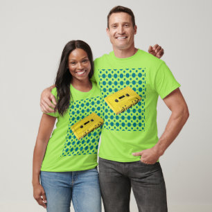 T-shirt Bande de la casquette jaune Pop Art
