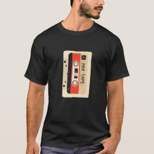 T-shirt Bande de la cassette de musique mixte 80S Vintage