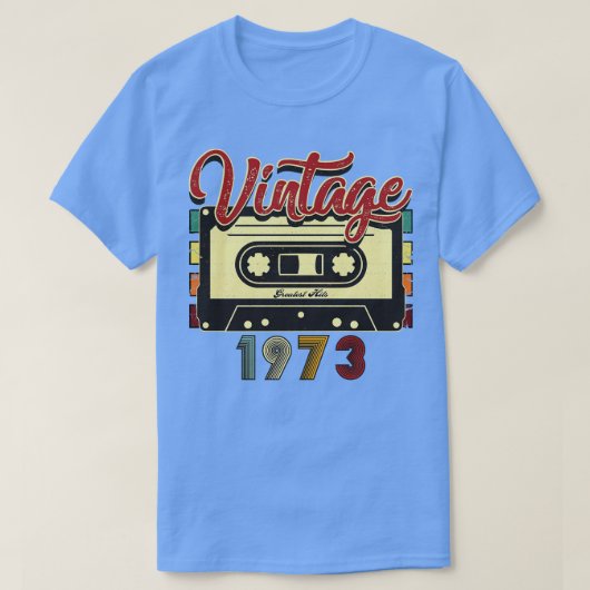 T-shirt Bande de la cassette vintage 1973 (Design devant)