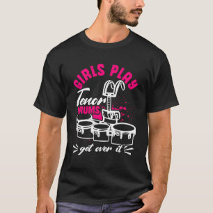 T-shirt Bande de Marquage à quatre tambours amusant Tenor 
