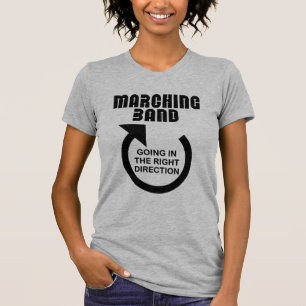 T-shirt Bande de marquage de direction droite