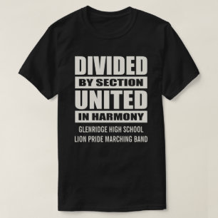 T-shirt Bande de marquage Divisé et unifié