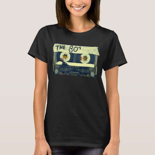 T-shirt Bande de mixage Retro 80's (Devant)