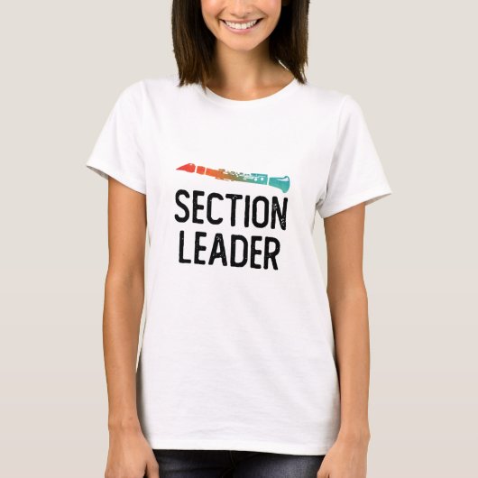 T-shirt Bande de repérage des chefs de section Clarinet (Devant)