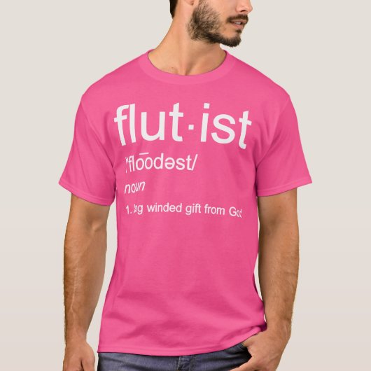 T-shirt Bande de sélection scolaire Flute amusante (Devant)