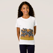 T-Shirt Bande de zèbres (Devant entier)